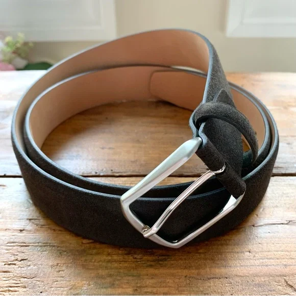NEW Suitsupply Brown Suede Leather Belt 42 NWOT